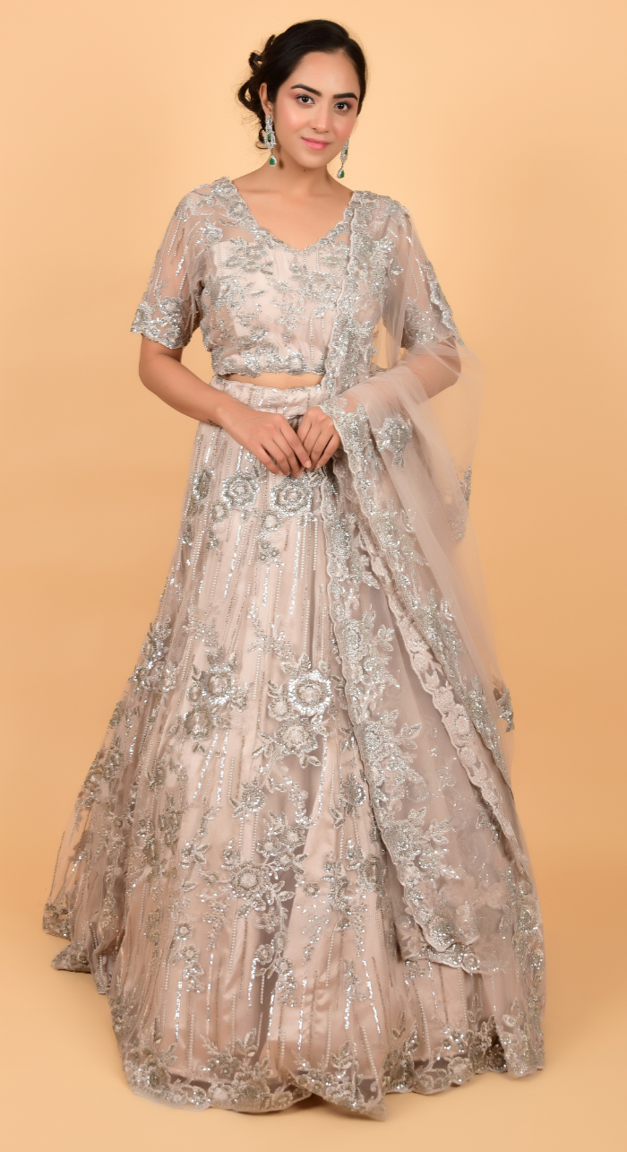 Wedding Wear Designer Embroidered Lehenga