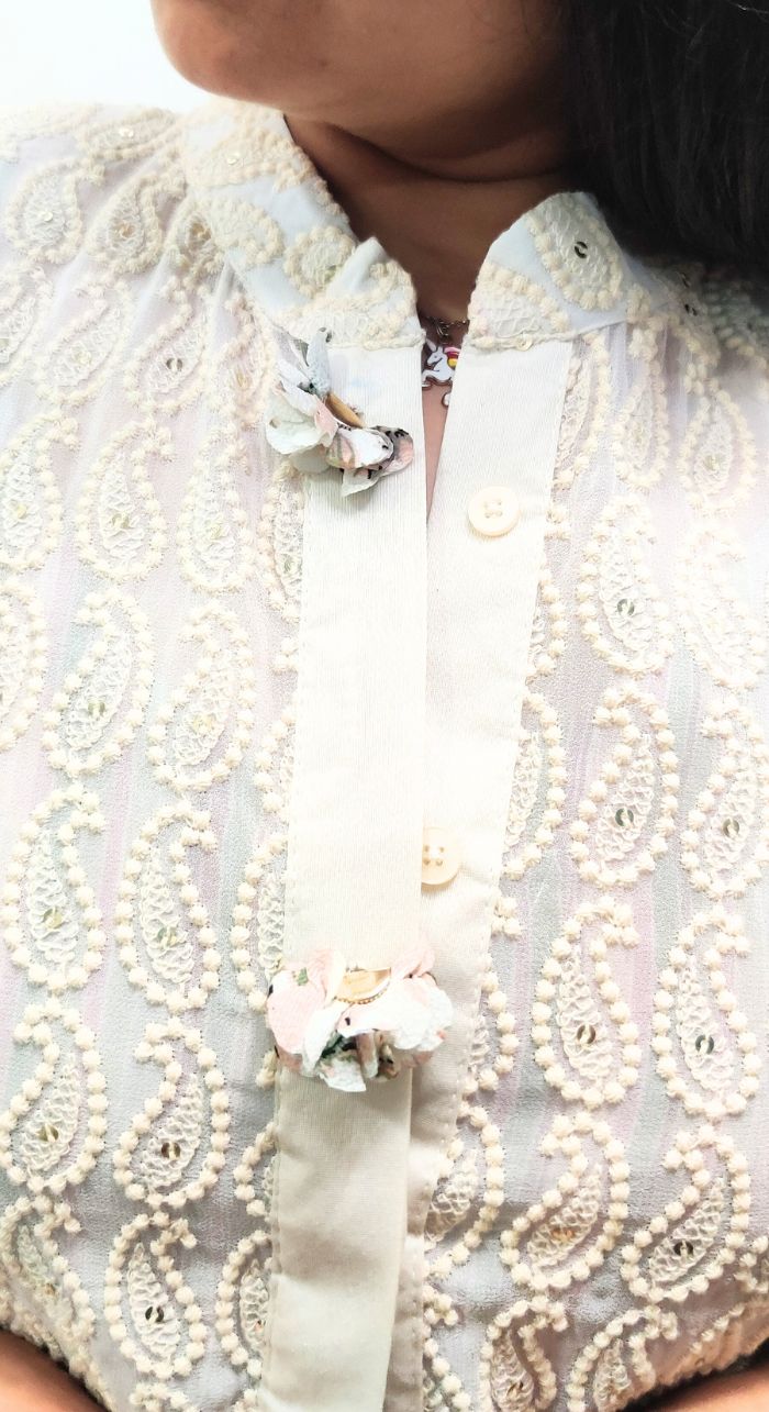Striped Coord Set With Stylish Jacket