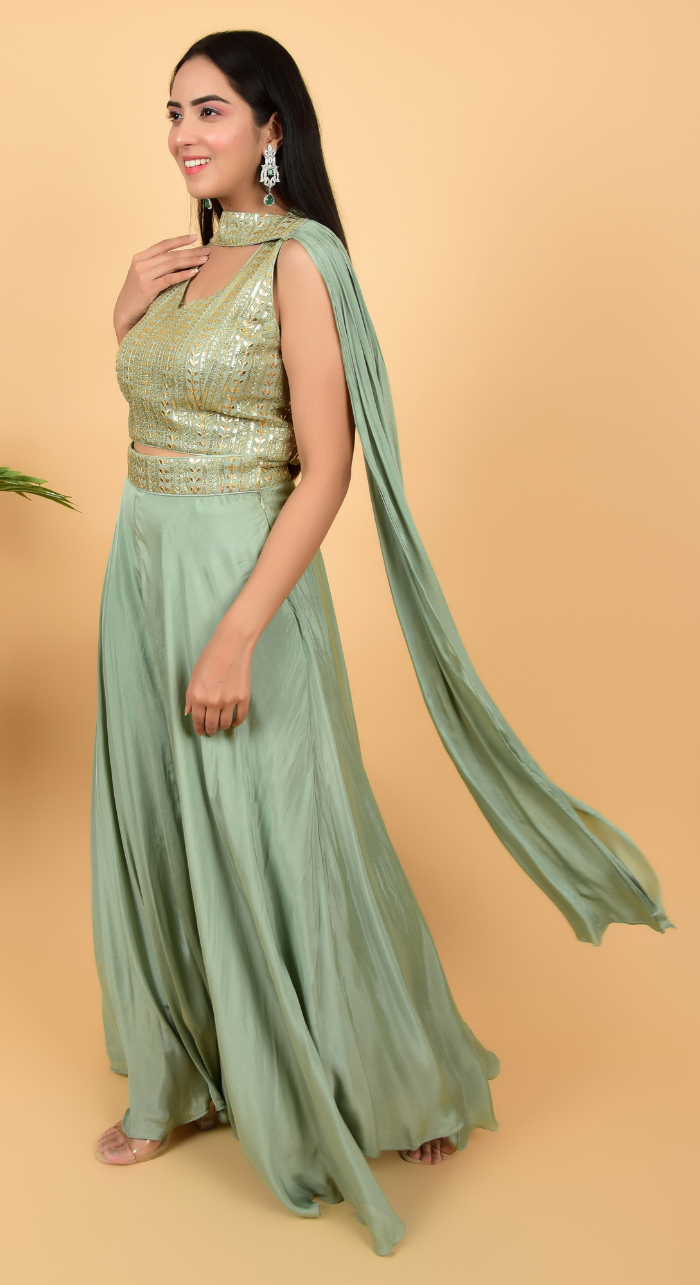 Festive Sharara & Top Set