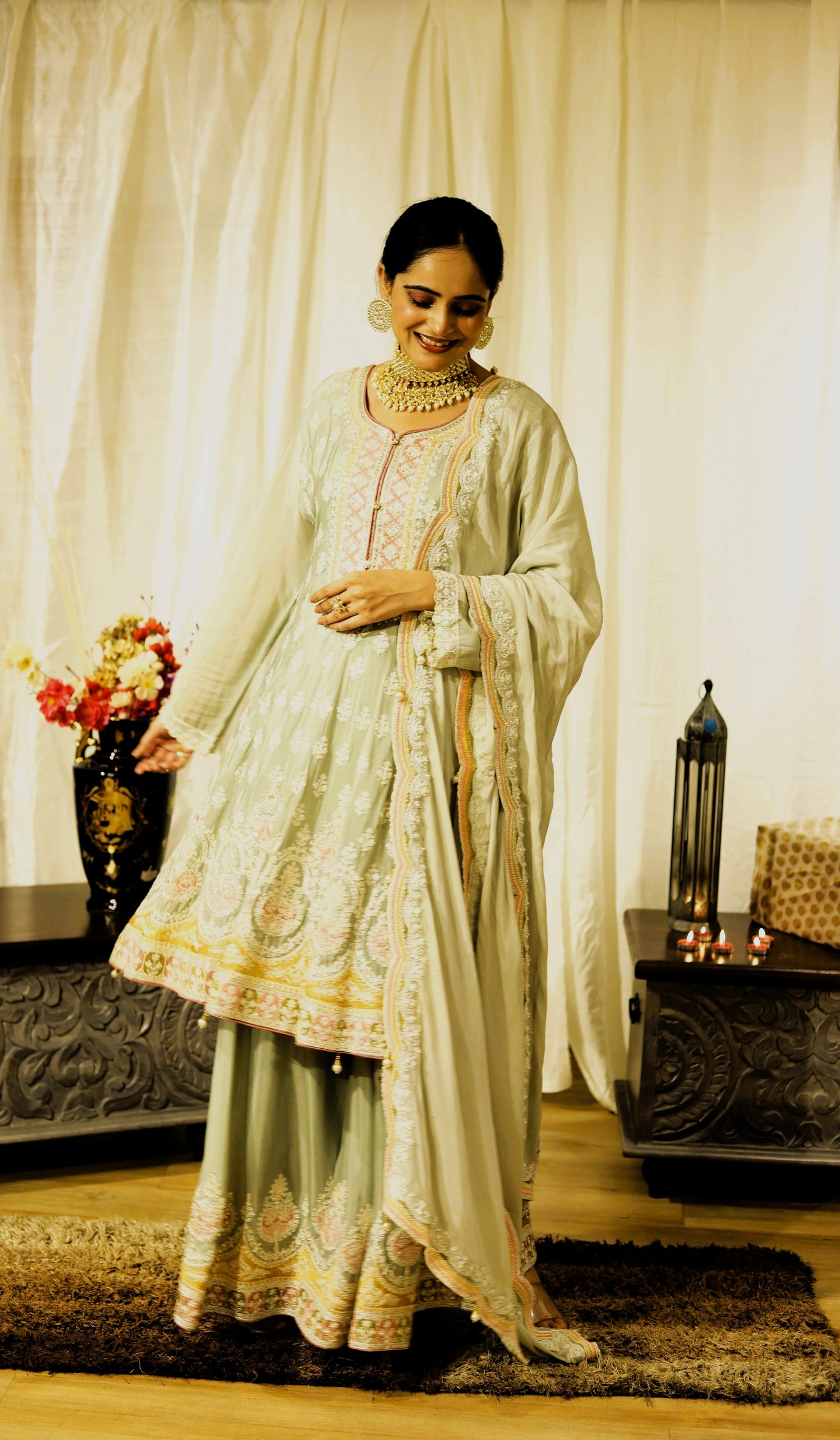 Mint Élan - Flaired Festive Suit