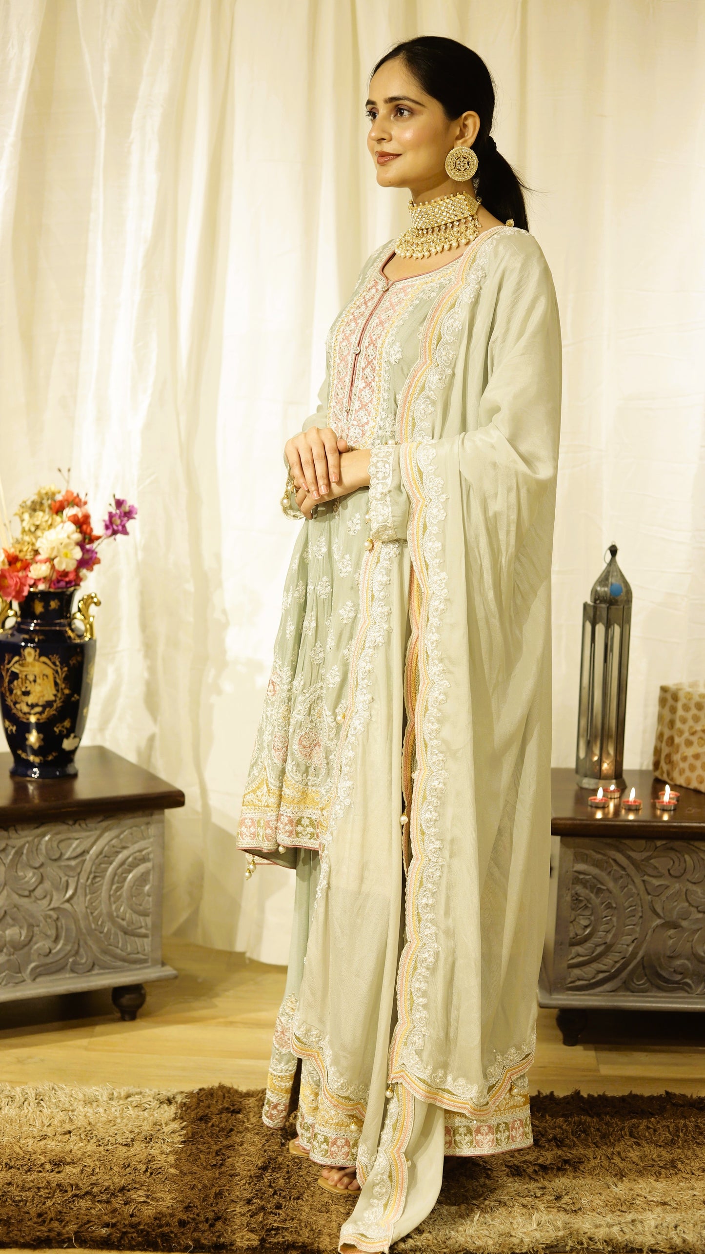 Mint Élan - Flaired Festive Suit