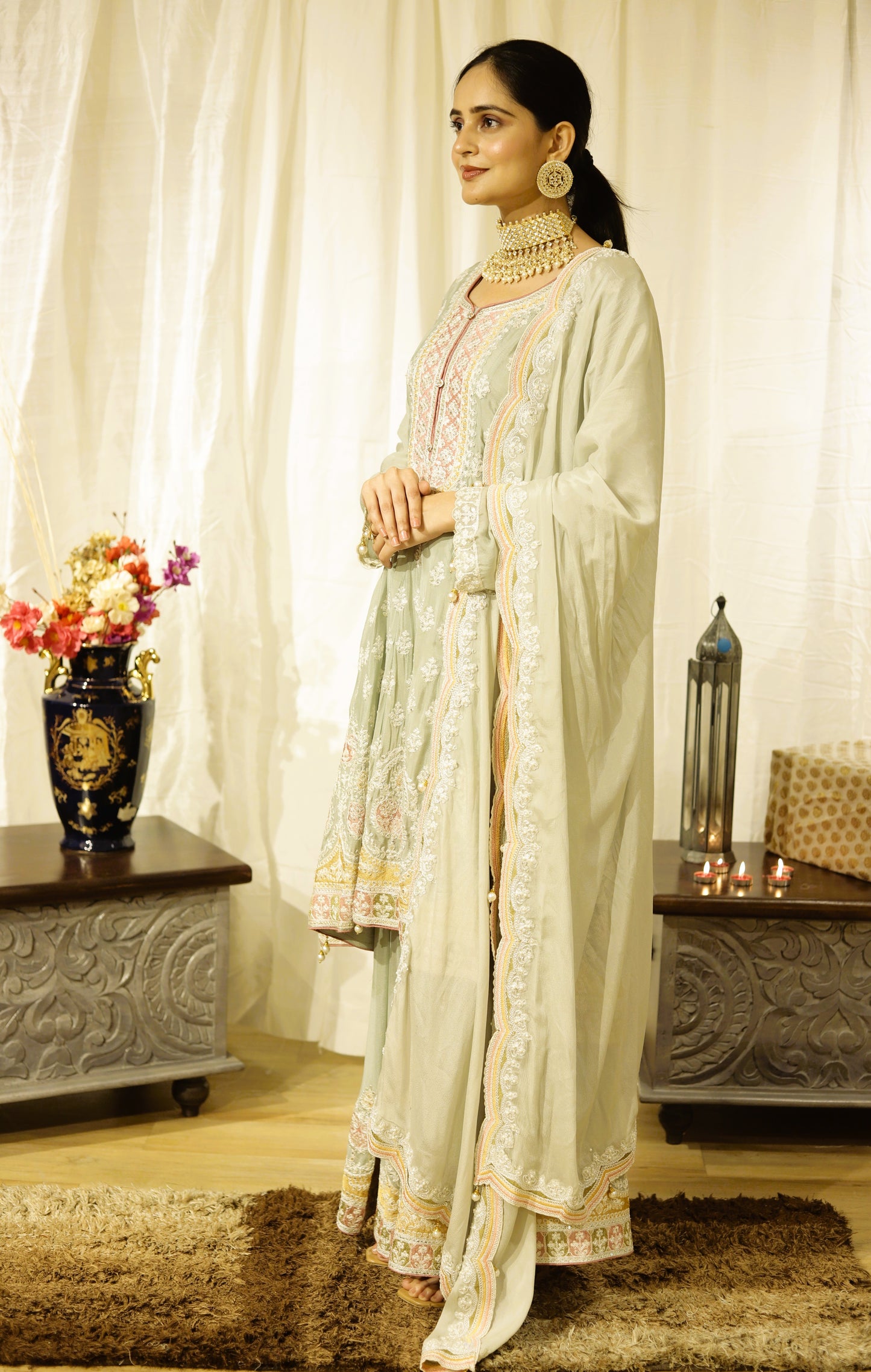 Mint Élan - Flaired Festive Suit