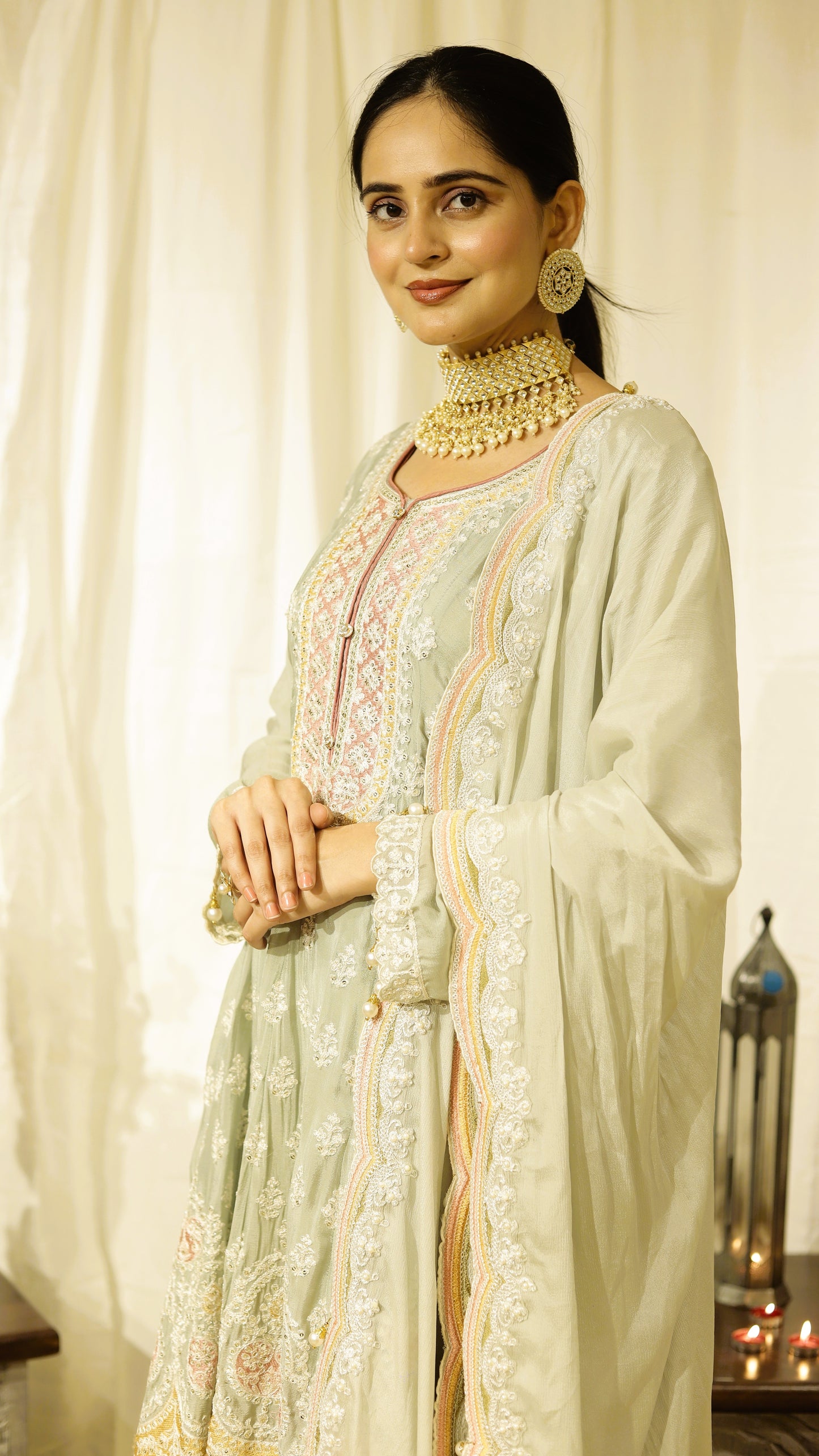 Mint Élan - Flaired Festive Suit