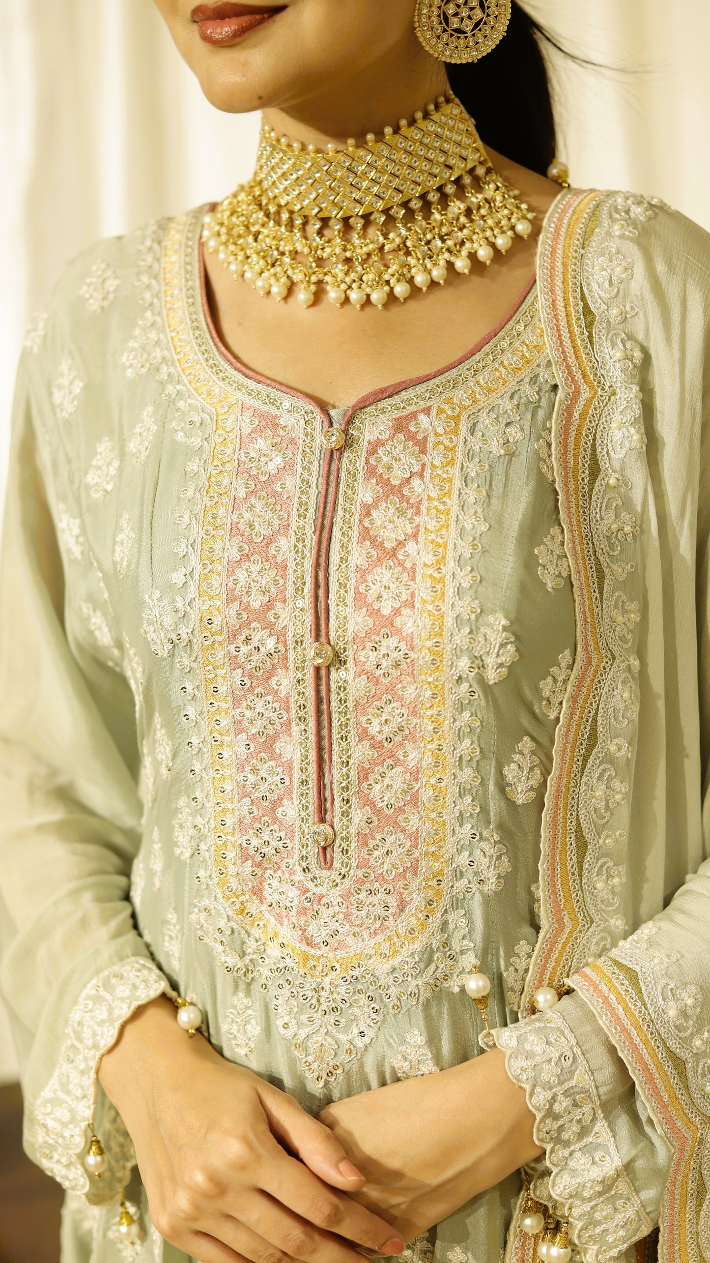 Mint Élan - Flaired Festive Suit