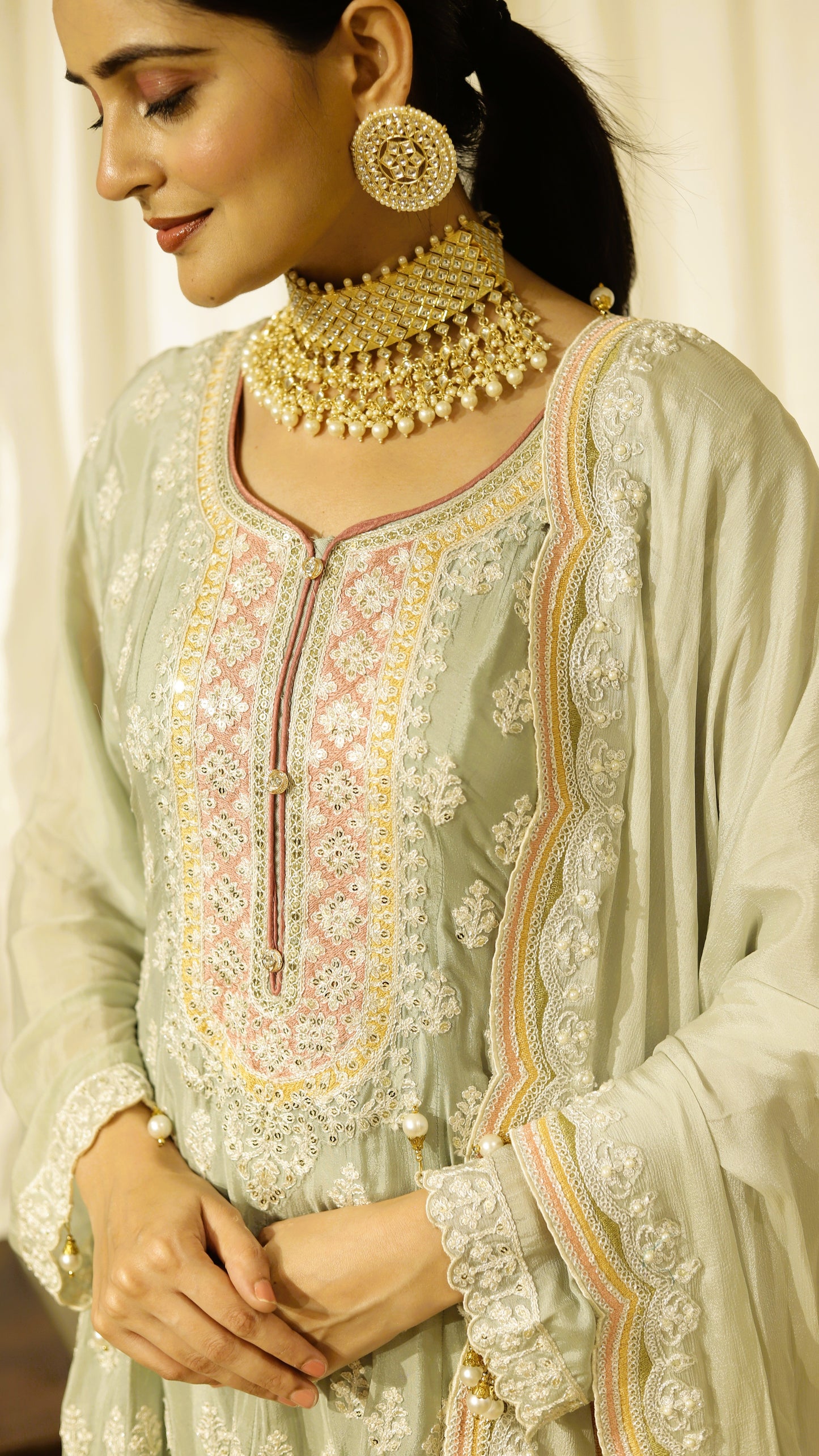Mint Élan - Flaired Festive Suit