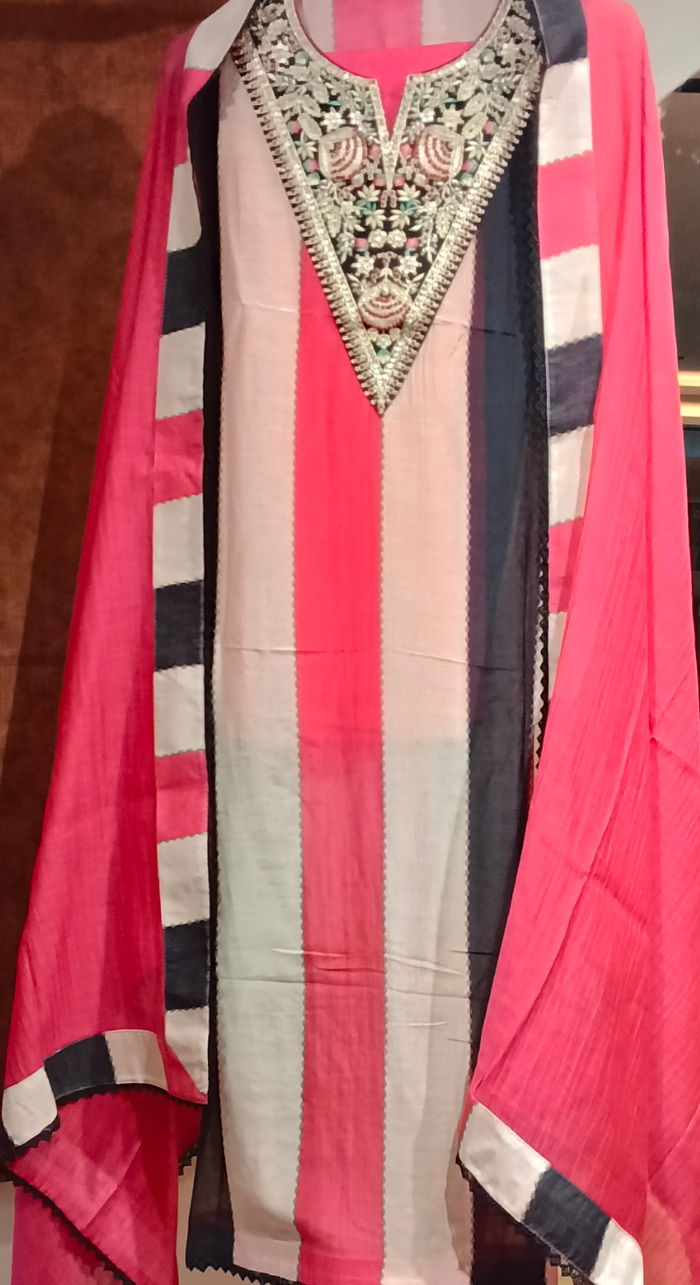 Afsana Semi-Stitched Cotton Suit