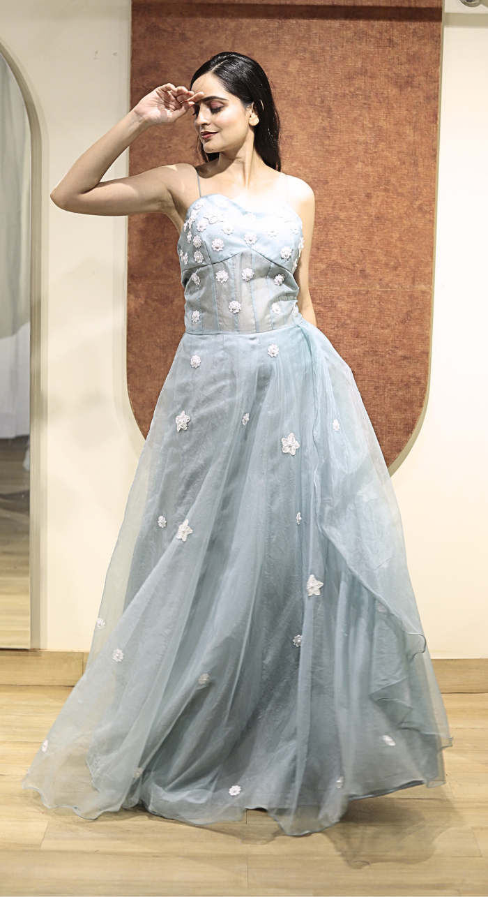 Sky Blue Elegance (Flower Patch)