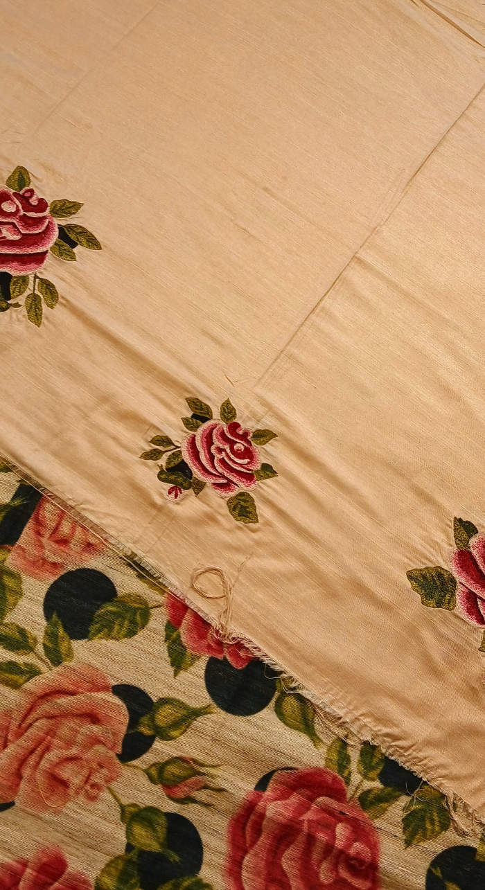 Aabha Pushp Tasar Silk Unstitched Suit