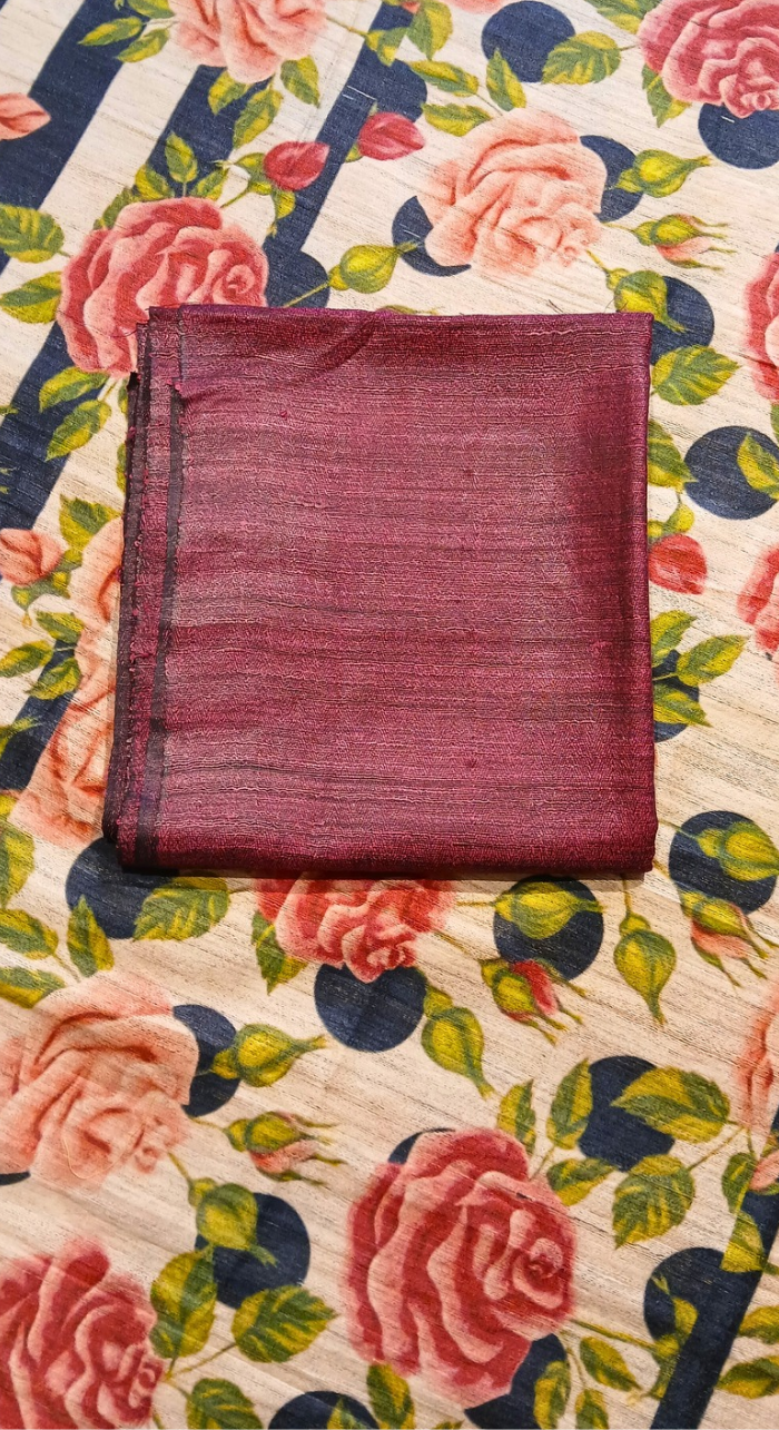 Aabha Pushp Tasar Silk Unstitched Suit