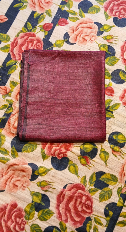 Aabha Pushp Tasar Silk Unstitched Suit