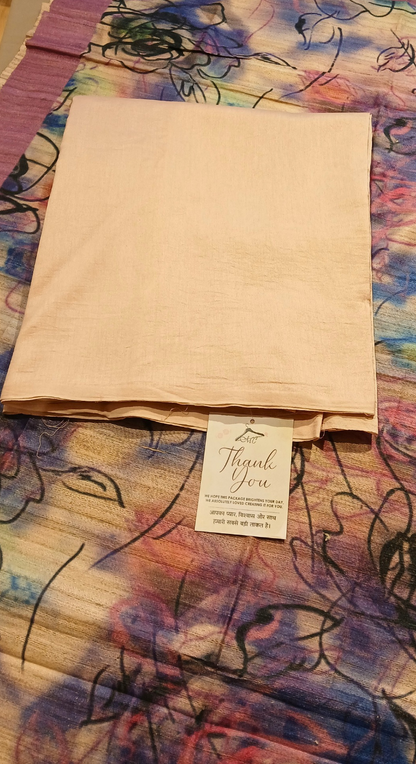 Sunehri Leela Tasar Silk Unstitched Suit