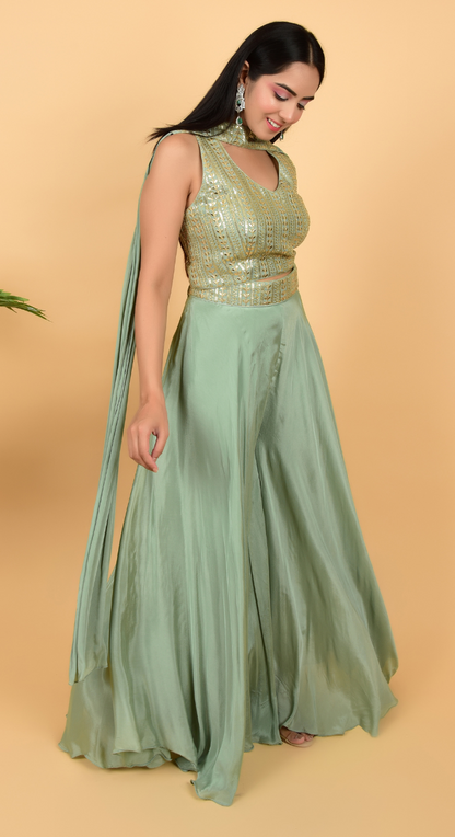 Festive Sharara & Top Set