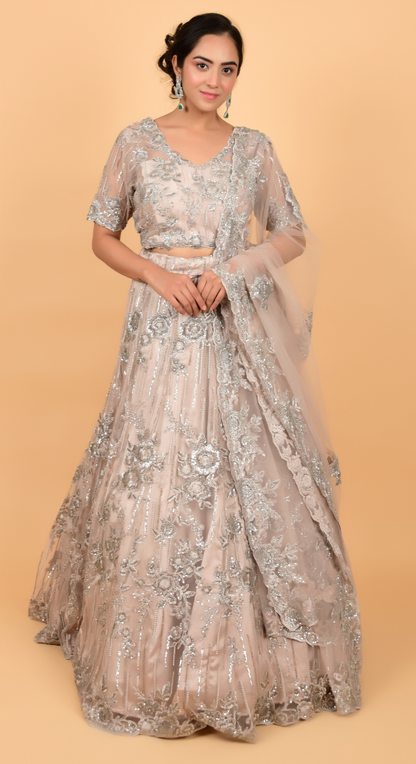 Wedding Wear Designer Embroidered Lehenga