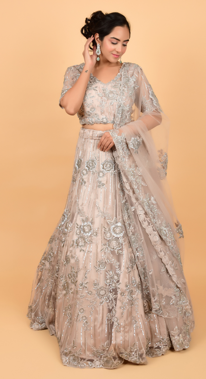 Wedding Wear Designer Embroidered Lehenga