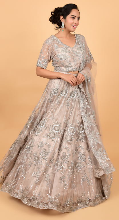 Wedding Wear Designer Embroidered Lehenga