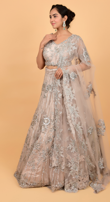 Wedding Wear Designer Embroidered Lehenga