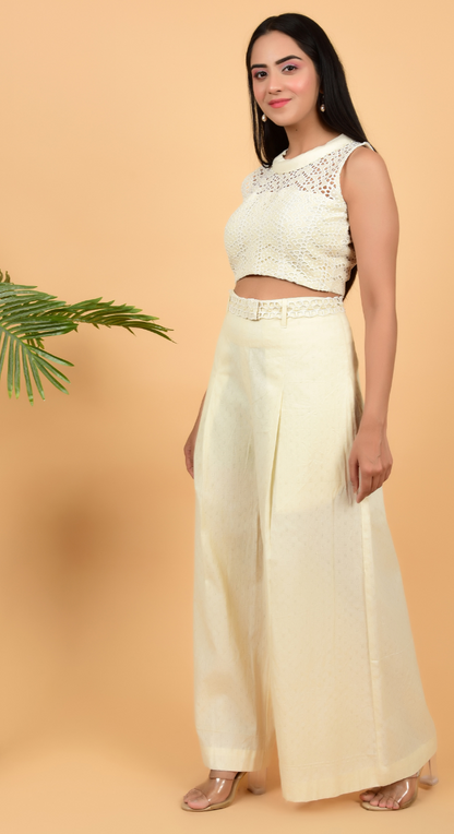 Chikan Coords With Palazzo