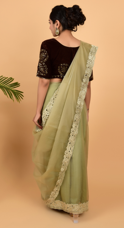 Elegant Cut Work Saree