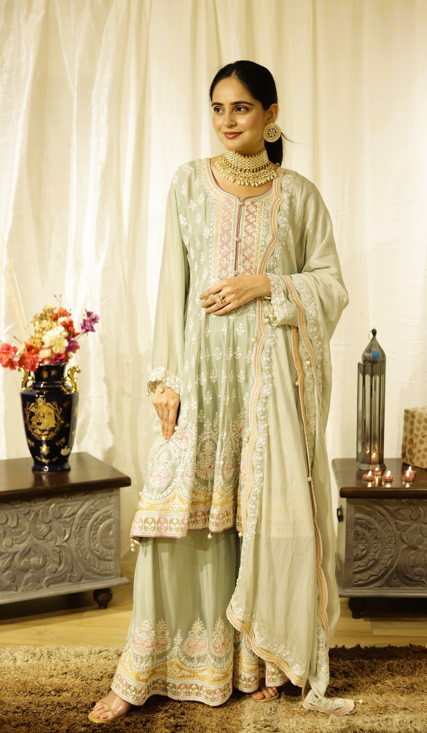 Mint Élan - Flaired Festive Suit