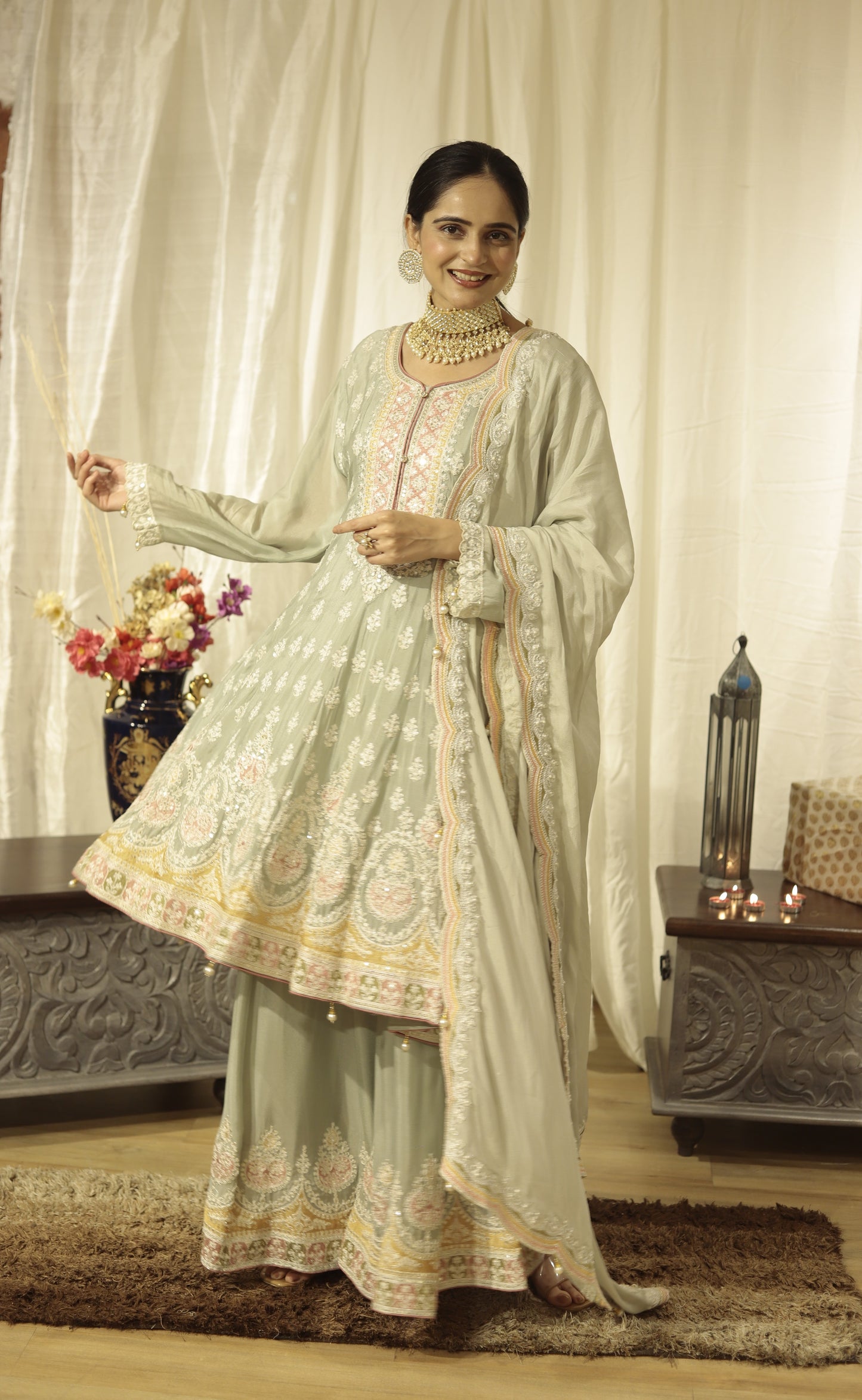 Mint Élan - Flaired Festive Suit