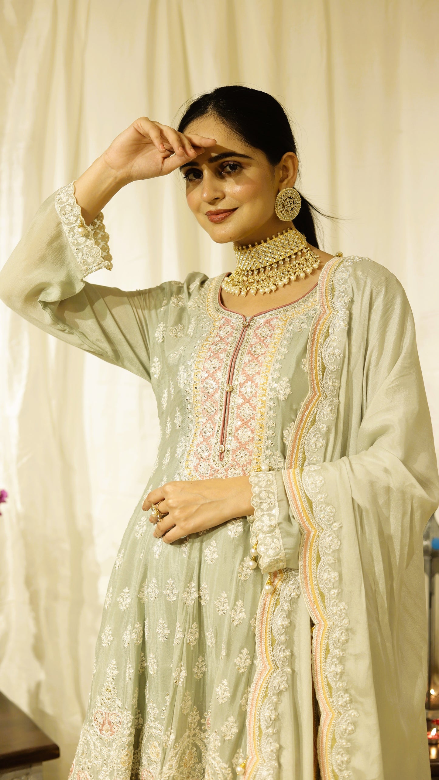 Mint Élan - Flaired Festive Suit