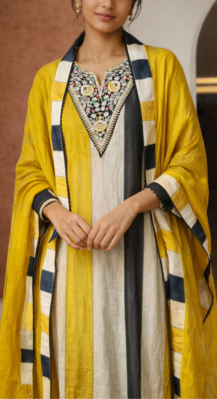 Afsana Semi-Stitched Cotton Suit