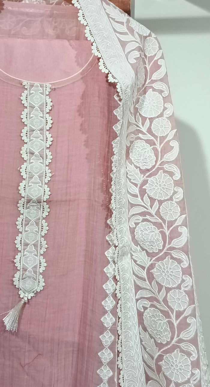 Raag Basanti Semi-Stitched Cotton Suit