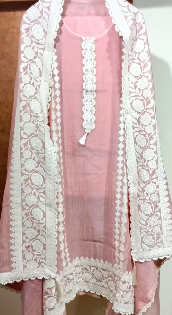 Raag Basanti Semi-Stitched Cotton Suit