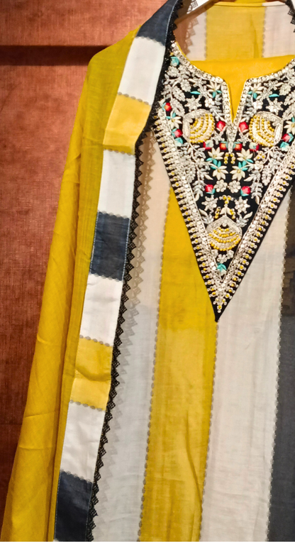 Afsana Semi-Stitched Cotton Suit