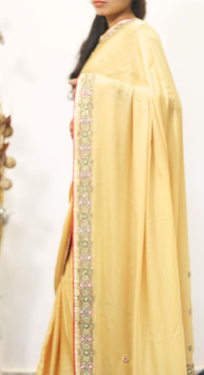 Classic Satin Georgette Saree