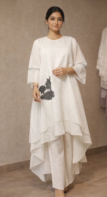 Chand Safedi Kaftan and Palazzo