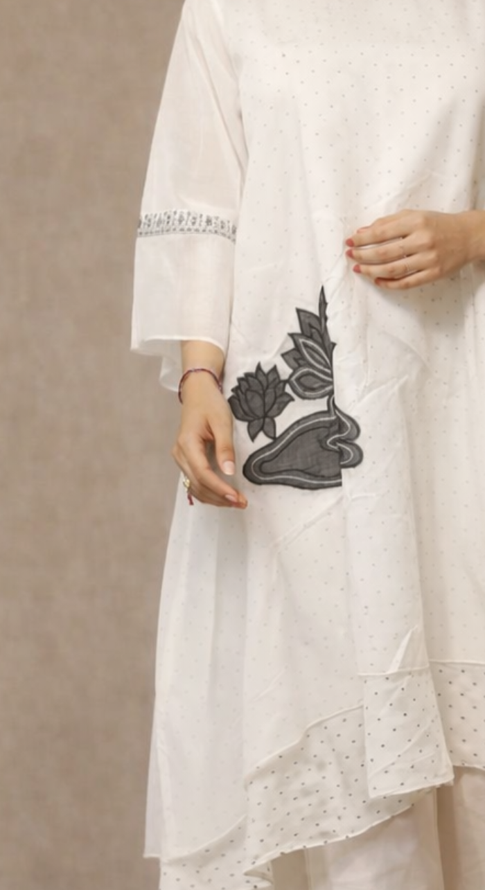 Chand Safedi Kaftan and Palazzo