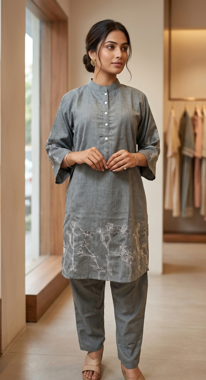 Zariya Grey Co-Ord Set