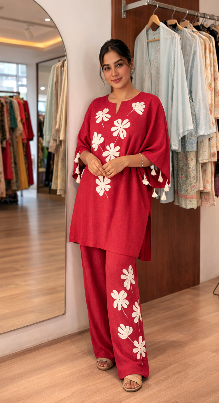 Gul Riwaayat Kaftan and Palazzo