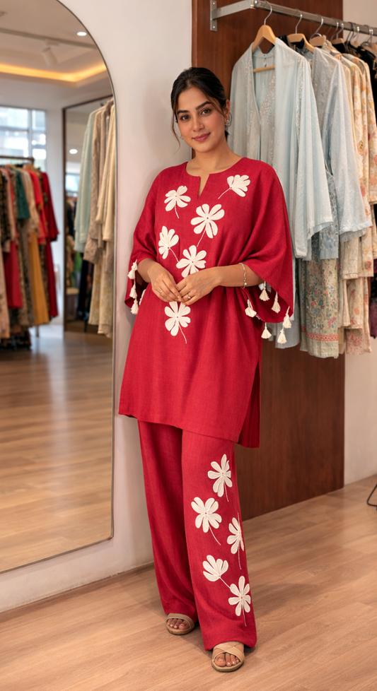 Gul Riwaayat Kaftan and Palazzo