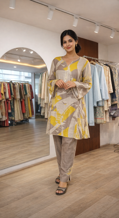 Rajat Saaya Kaftan And Pant