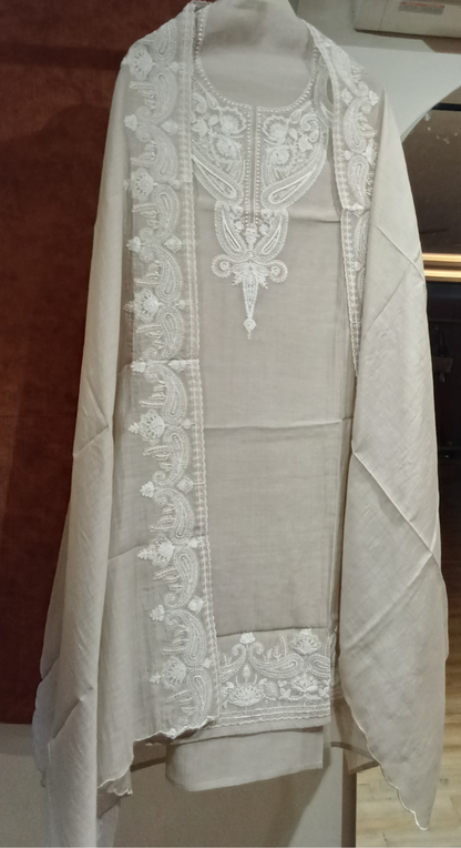 Noor Aabha Chanderi Semi-Stitched Cotton Suit