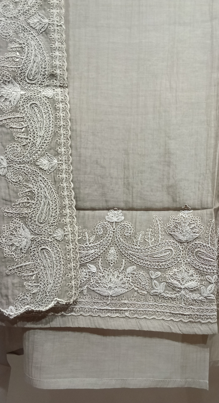 Noor Aabha Chanderi Semi-Stitched Cotton Suit