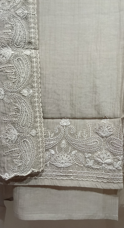 Noor Aabha Chanderi Semi-Stitched Cotton Suit