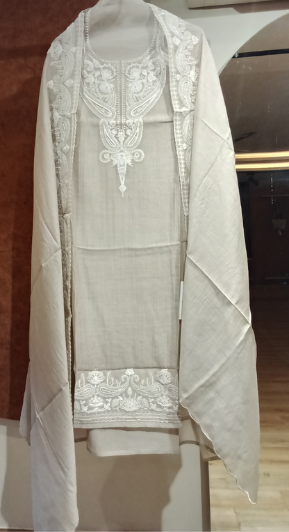 Noor Aabha Chanderi Semi-Stitched Cotton Suit
