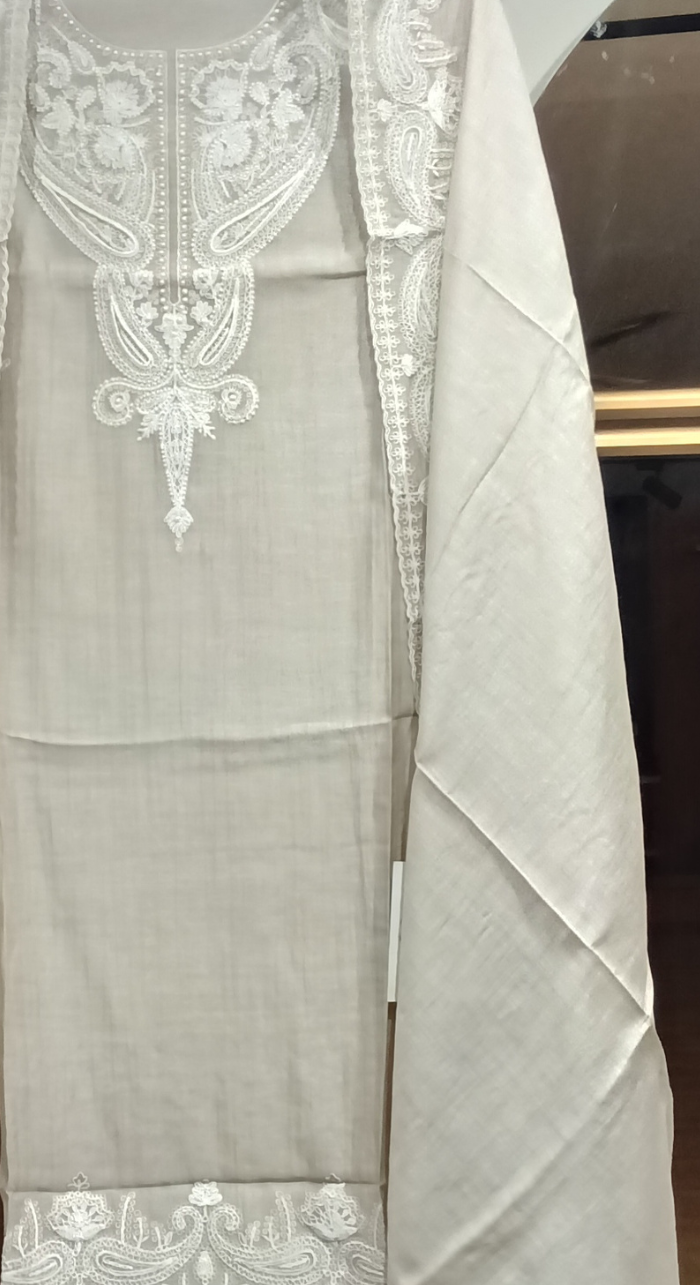 Noor Aabha Chanderi Semi-Stitched Cotton Suit