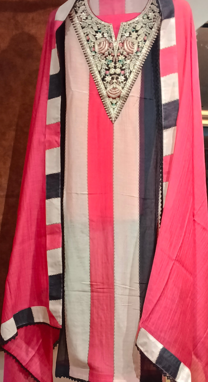 Afsana Semi-Stitched Cotton Suit