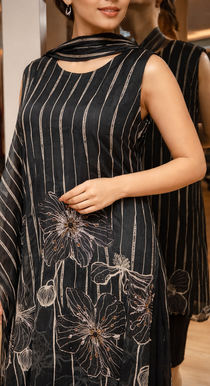Midnight Legacy Kurti Pant With Dupatta