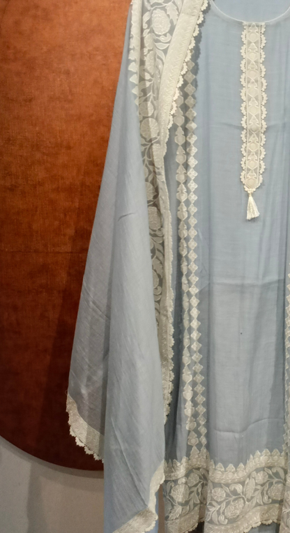 Neelaya Whisper Chanderi Semi-Stitched Cotton Suit