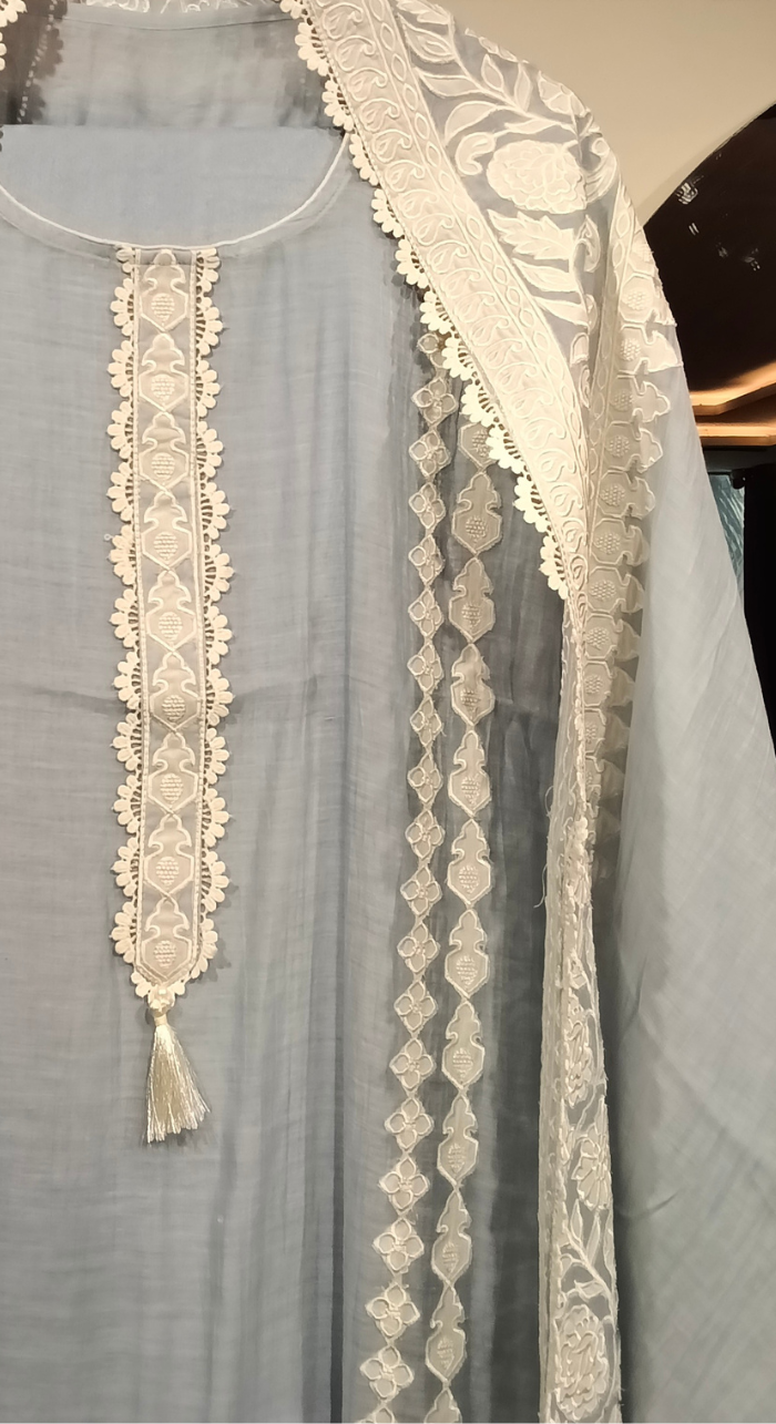 Neelaya Whisper Chanderi Semi-Stitched Cotton Suit