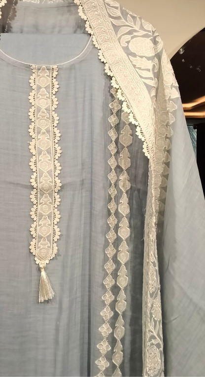 Neelaya Whisper Chanderi Semi-Stitched Cotton Suit