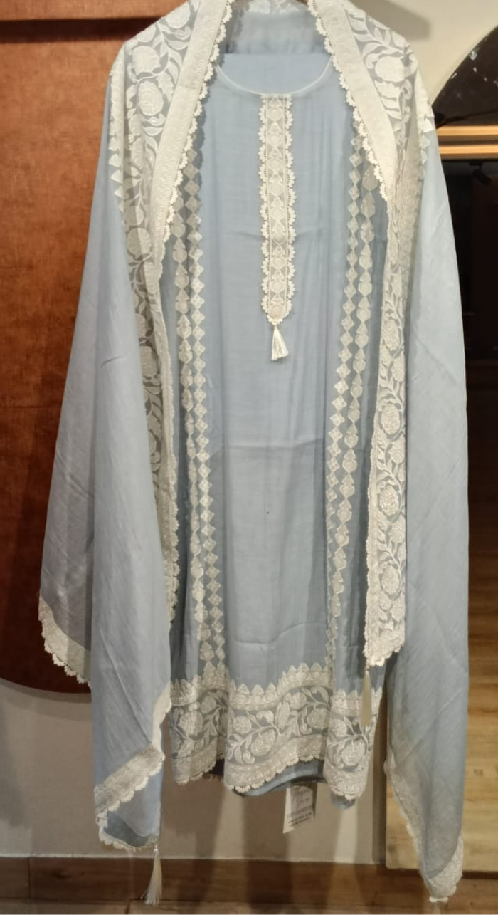 Neelaya Whisper Chanderi Semi-Stitched Cotton Suit