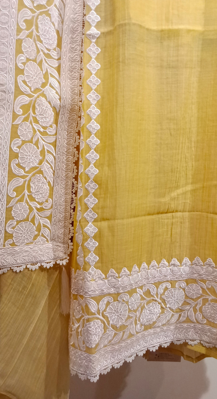 Raag Basanti Semi-Stitched Cotton Suit