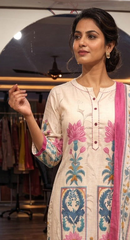 Ziyaara Pure Cotton Kurti Set