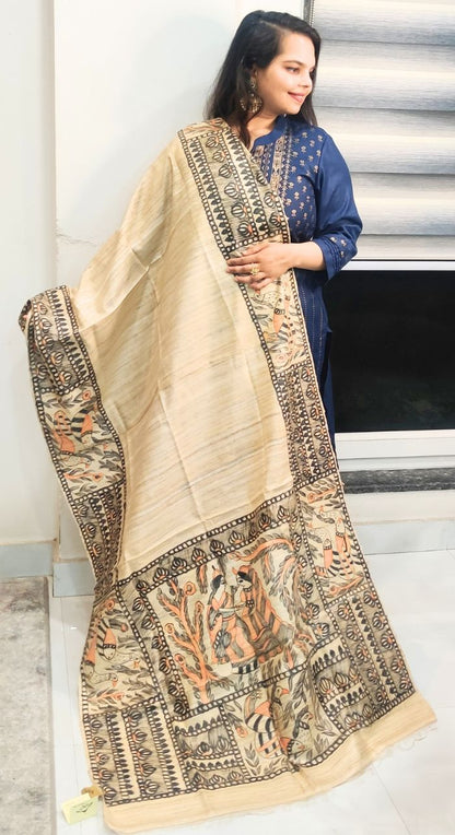 Tessar Silk Madhubani Fancy Dupatta